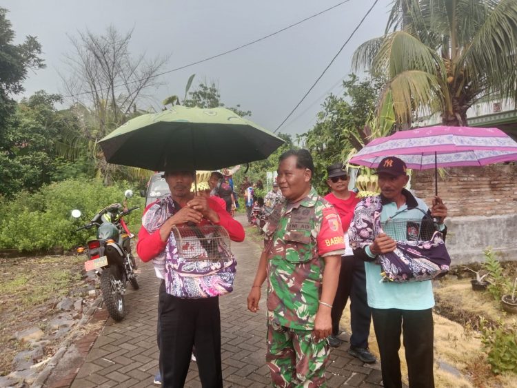 Babinsa Desa Grajagan Dukung Pelestarian Budaya Lokal Lewat Kehadiran dalam Ritual Adat Manten Kucing