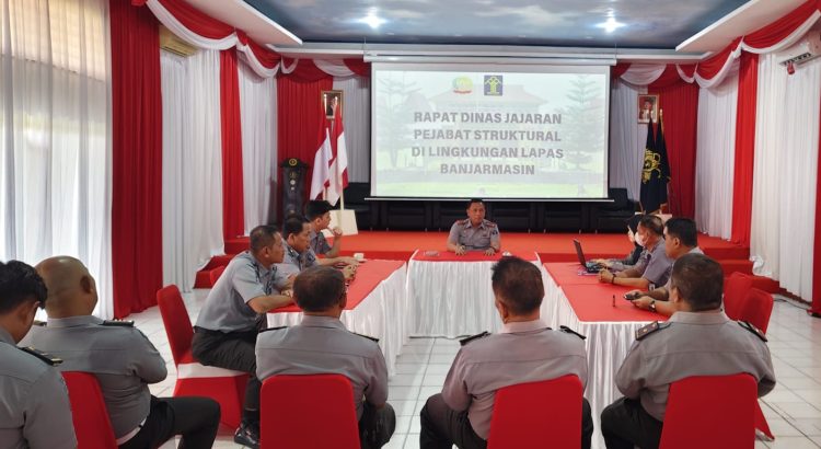 Tingkatkan Disiplin, Lapas Banjarmasin Gelar Apel Pagi Rutin