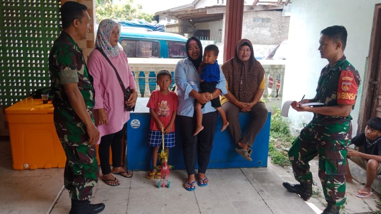 Babinsa dan Kader Posyandu Bersinergi dalam Pendataan Stunting di Desa Kalangan, Sragen