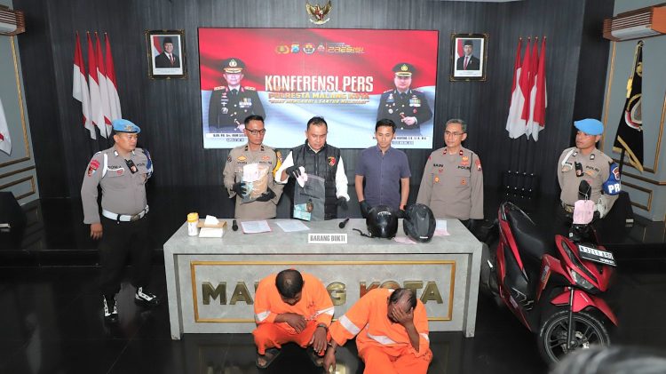 Polresta Malang Kota Tangkap 2 Pelaku Jambret Viral di Media Sosial