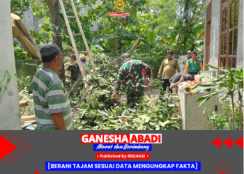 Babinsa Joyotakan dan Warga Bersatu, Gelar Aksi Kerja Bakti untuk Lingkungan Bersih