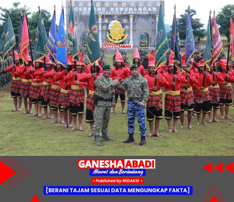 Pangkoopsud II Resmi Dikukuhkan Sebagai Warga Kehormatan Divisi Infanteri 3 Kostrad