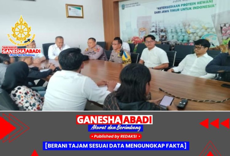 Kapolsek Gayungan Kawal Audiensi DPP AMI dengan Dinas Peternakan Jatim