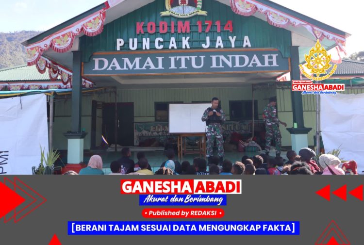 Kodim 1714/Puncak Jaya Beri Pendidikan Calistung bagi Anak-Anak Pengungsi