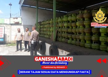 Kapolsek Krian Pastikan Stok LPG 3 Kg di Agen PT. Indo Rona Utama Aman