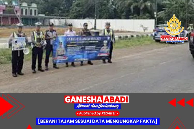 Satlantas Polres Musi Rawas Gelar Ram Check dan Sosialisasi Keselamatan Berlalu Lintas