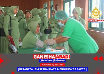 Sambut HUT ke-79, Persit KCK Cabang XXX Yonif 751/VJS Gelar Donor Darah dan Pemeriksaan Kesehatan