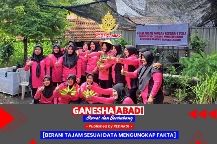 Bhayangkari Ranting Tanggulangin Kelola Pekarangan Pangan Lestari untuk Dukung Ketahanan Pangan