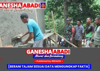 Kasdim 1510/Sula Tinjau Progres Pembangunan Bak Air TMMD Ke-123 di Kepulauan Sula