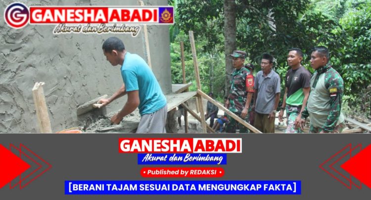 Kasdim 1510/Sula Tinjau Progres Pembangunan Bak Air TMMD Ke-123 di Kepulauan Sula