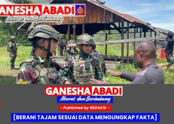 Satgas Yonif 112/DJ Bantu Renovasi Rumah Warga di Distrik Ilu, Puncak Jaya