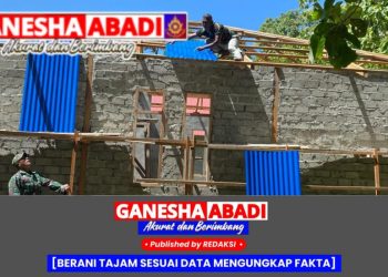 Satgas TMMD 123 Kodim 1510/Sula Pasang Atap RTLH di Desa Wailau