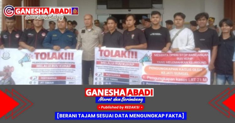 Ketua DPRD Musi Rawas Dukung Aksi Damai Mahasiswa Tolak RUU dan KUHP
