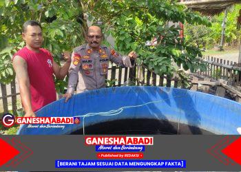 Kanit Binmas Polsek Taman Kunjungi Kolam Lele Warga Kedungturi, Dukung Asta Cita Presiden Prabowo di Bidang Ketahanan Pangan