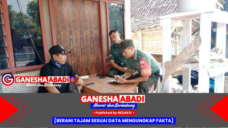 Babinsa Srawung Aktif Lakukan Pendataan Keluarga Miskin, Fokus pada Data Akurat dan Tepat Sasaran