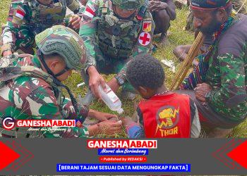 Satgas Yonif 715/Mtl Berikan Layanan Kesehatan Gratis untuk Warga Kampung Talilime