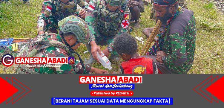 Satgas Yonif 715/Mtl Berikan Layanan Kesehatan Gratis untuk Warga Kampung Talilime