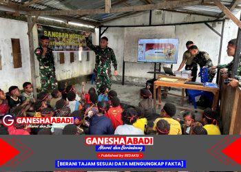 Satgas Yonif 715/Motuliato Tanamkan Semangat Pancasila lewat Lomba di Puncak Jaya
