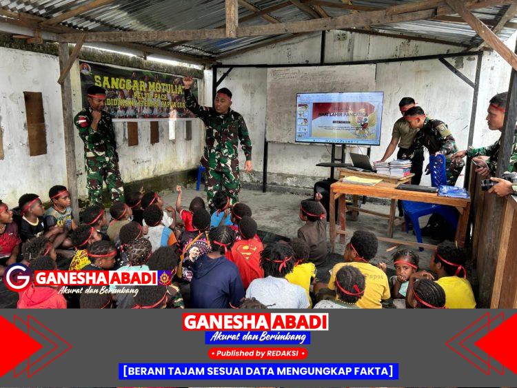 Satgas Yonif 715/Motuliato Tanamkan Semangat Pancasila lewat Lomba di Puncak Jaya