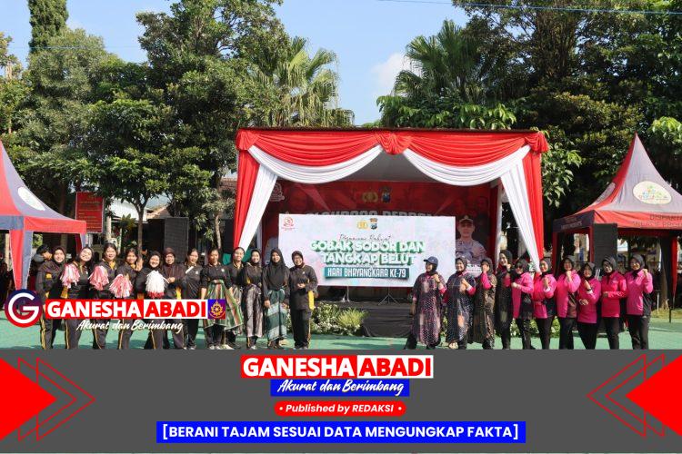 Sambut Hari Bhayangkara ke-79, Polres Batu Gelar Olahraga Bersama dan Bazar Bapokting