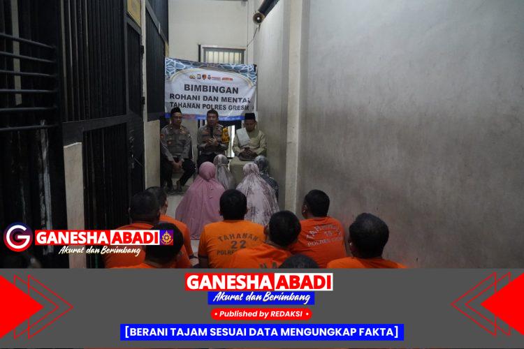 Polres Gresik Sentuh Hati Tahanan Lewat Pembinaan Rohani dan Mental