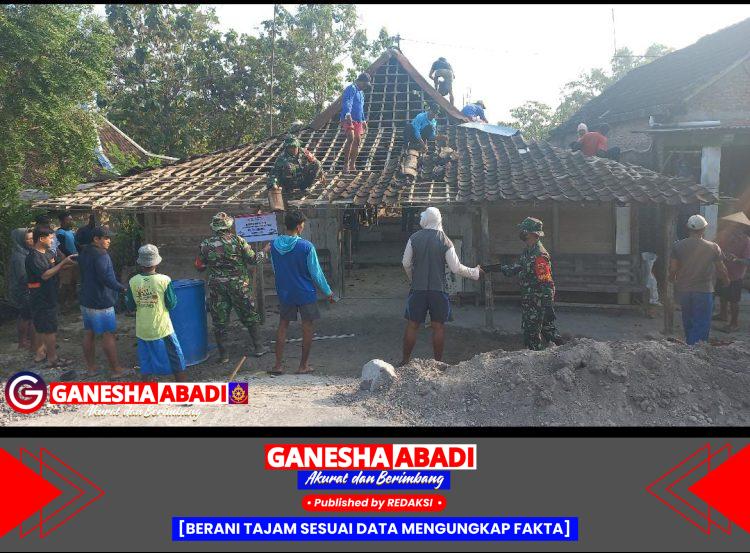 Satgas TMMD Boyolali Renovasi Rumah Tak Layak Huni, Warga Terharu Dapat Bantuan TNI