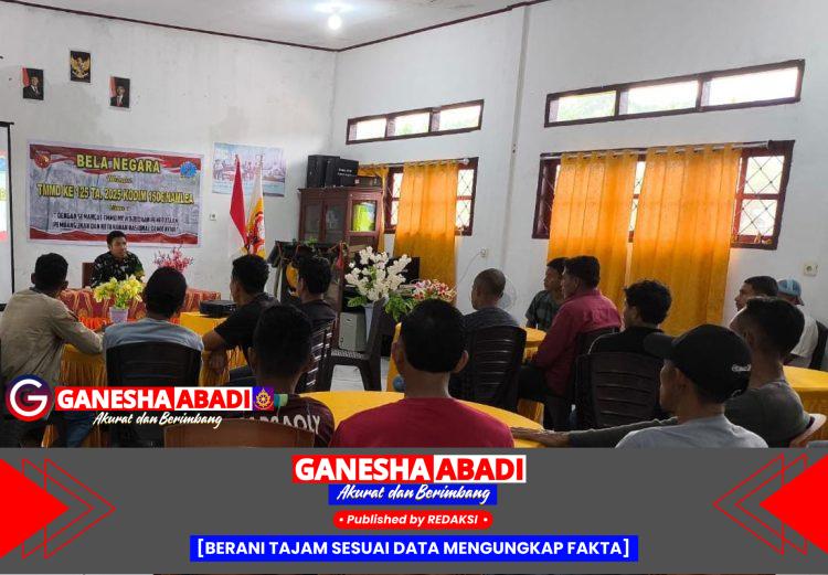 Satgas TMMD ke-125 Kodim 1506/Namlea Gelar Sosialisasi Bela Negara di Buru Selatan