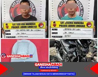 Satres Narkoba Polres Lubuklinggau Tangkap Dua Kurir Sabu 101 Gram di Tengah Malam