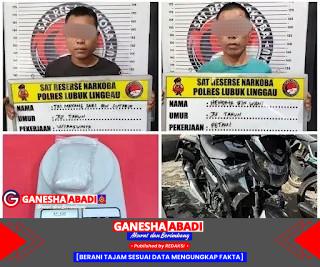 Satres Narkoba Polres Lubuklinggau Tangkap Dua Kurir Sabu 101 Gram di Tengah Malam