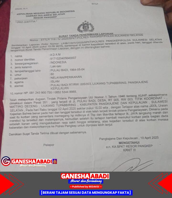 Kapolsek Balang Lompo Diduga Tutup Mata dalam Kasus Penganiayaan Lansia