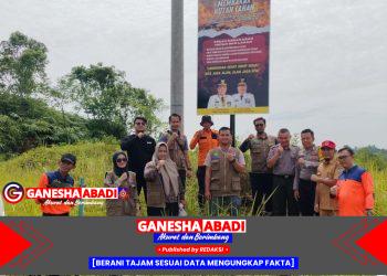 Cegah Karhutla, Bhabinkamtibmas dan Tim Gabungan Pasang Baliho di Titik Rawan Lubuklinggau