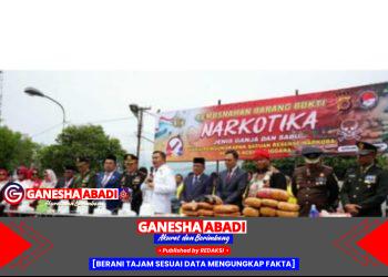 Di HUT ke-80 RI, Bupati dan Kapolres Aceh Tenggara Musnahkan Barang Bukti Narkotika