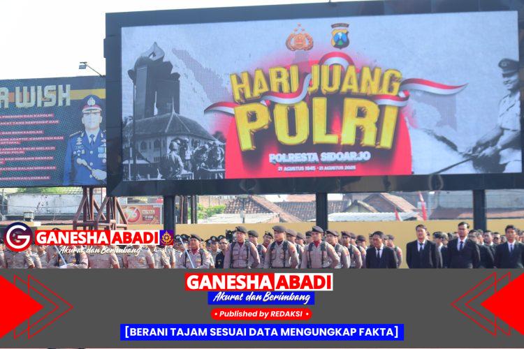 Polresta Sidoarjo Peringati Hari Juang Polri dengan Upacara Khidmat