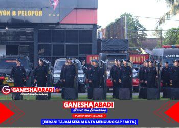 Batalyon B Pelopor Satbrimob Polda Sumsel Gelar Apel Kesiapsiagaan Virtual Hadapi Potensi Gangguan Kamtibmas