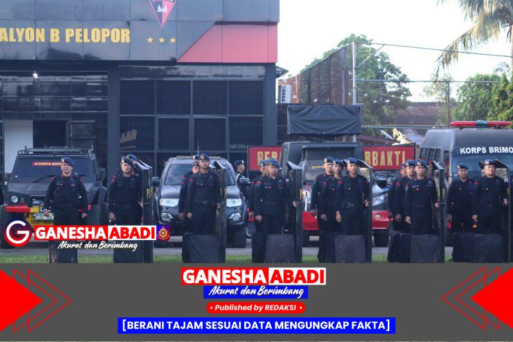 Batalyon B Pelopor Satbrimob Polda Sumsel Gelar Apel Kesiapsiagaan Virtual Hadapi Potensi Gangguan Kamtibmas