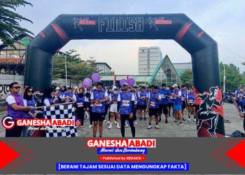 Kapolsek Gunung Anyar Lepas Peserta Fun Run 5K & 10K Jatim Series 1 Surabaya