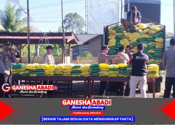 17 Ton Beras Ludes Terjual dalam 5 Jam di Terawas, Berkat Sinergi Polres Mura, Polsek STL Ulu Terawas, dan Bulog