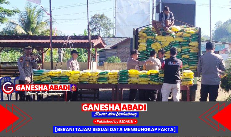 17 Ton Beras Ludes Terjual dalam 5 Jam di Terawas, Berkat Sinergi Polres Mura, Polsek STL Ulu Terawas, dan Bulog