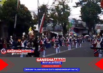 Warna-warni Semangat Anak SD Negeri 1 Genteng di Karnaval Budaya HUT RI ke-80