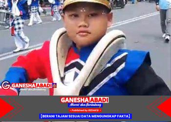 Atraksi dan Dentuman Drumband SDN 1 Genteng Guncang Karnaval Budaya HUT RI ke-80