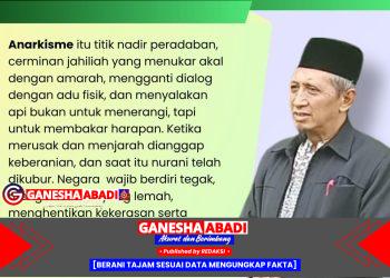 Imam Mawardi Ridlwan Ingatkan Bahaya Anarki dalam Peradaban Bangsa