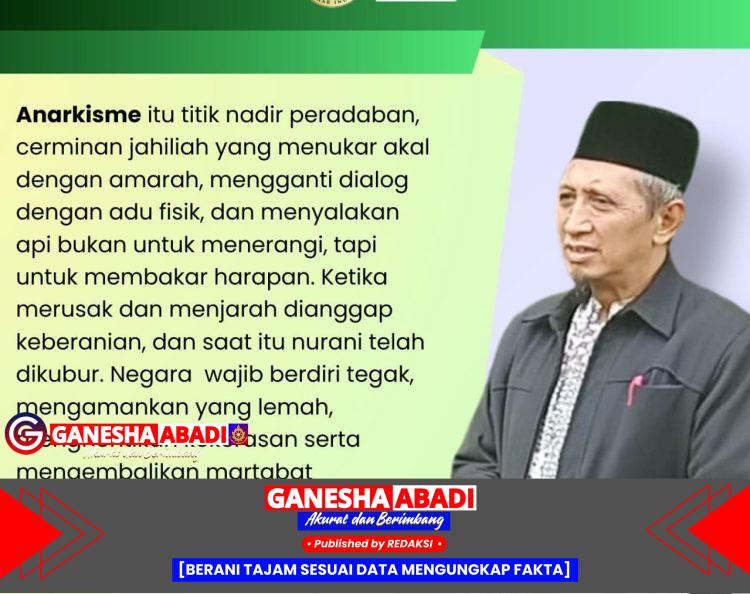 Imam Mawardi Ridlwan Ingatkan Bahaya Anarki dalam Peradaban Bangsa