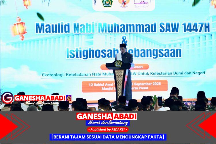 Panglima TNI Dampingi Presiden RI Hadiri Peringatan Maulid Nabi Muhammad SAW 1447 H di Masjid Istiqlal