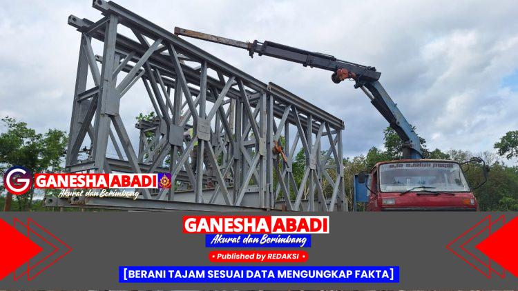 Dinas PUPR Banyuwangi Siapkan Jembatan Darurat Roda Empat di Sungailembu