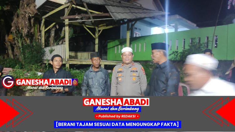 Berikan Rasa Aman, Personel Polsek Mancak Sampaikan Himbauan Kamtibmas