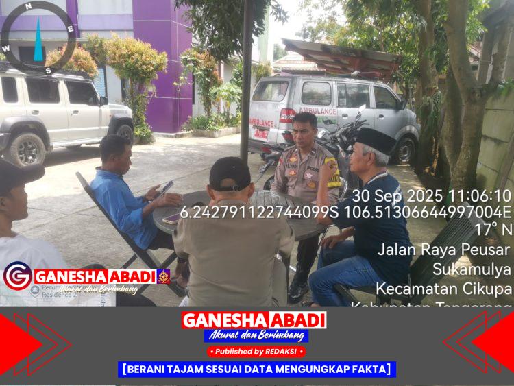 Polsek Cikupa Polresta Tangerang Sambang Warga Kelurahan Sukamulya