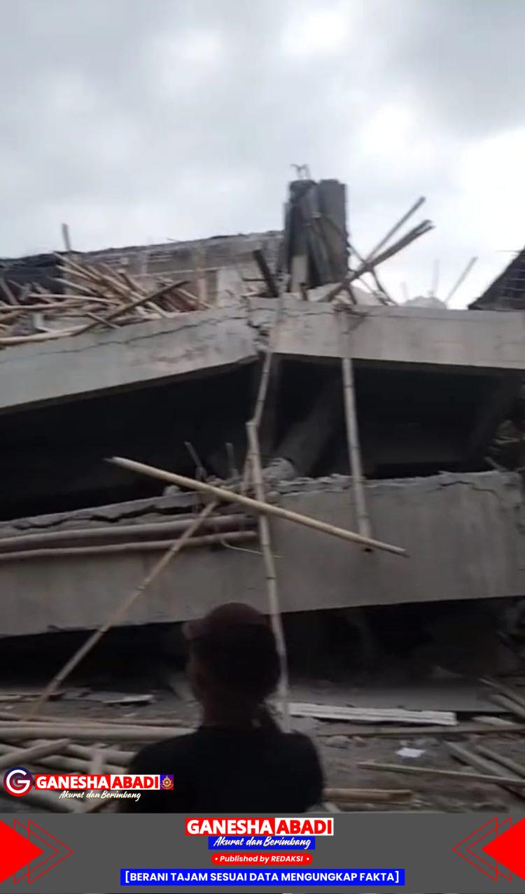 Masjid Ponpes Al Khozini Ambruk Saat Pengecoran, Santri Tertimbun Reruntuhan: Proyek Abai Keselamatan?