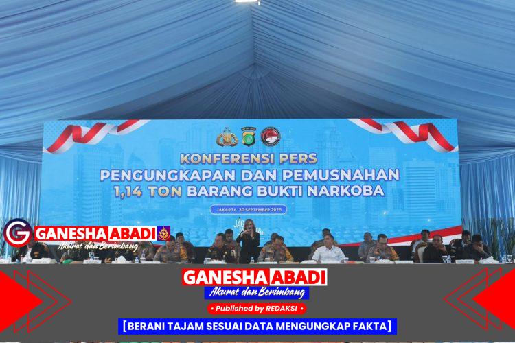 Dalam 3 Bulan Polda Metro Metro Amankan 1,14 Ton Narkoba