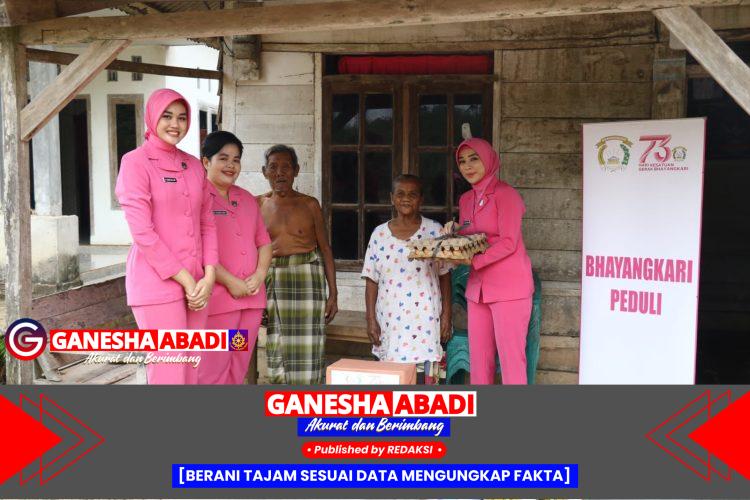 Bhayangkari Cabang Tulang Bawang Gelar Bakti Sosial dalam Rangka Hari Kesatuan Gerak Bhayangkari (HKGB) ke-73