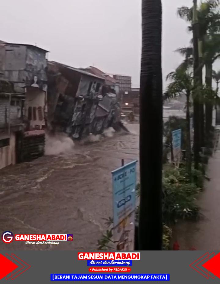 Sungai Badung Meluap Ekstrem: Air Capai Lantai 2 Parkiran, Warga Denpasar Panik